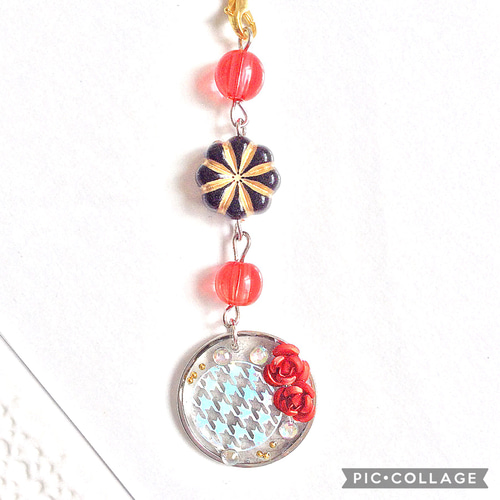 楽天市場】Happy赤い お花 の くま イニシャル キラキラ バッグ