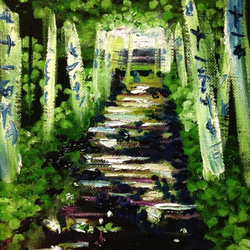 油絵 絵画 【秋の道】 油絵 絵画 【秋の道】 絵画 HR 通販 14565678｜Creema(クリーマ)