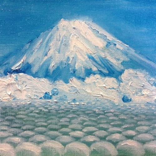 富士山☆油絵