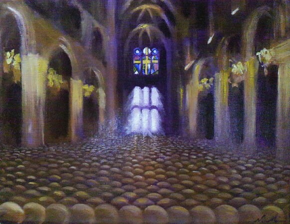 『賛美歌』油絵 60,000円