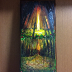 『蝋燭』油絵 1枚目の画像