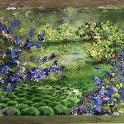 油絵 絵画 【ミモザの港町】 絵画 HR 通販 14876416｜Creema
