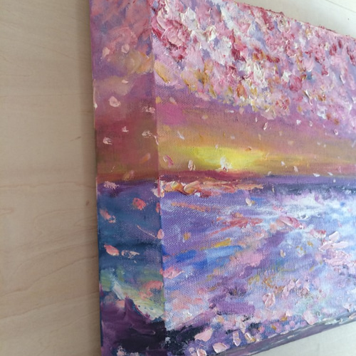 さくら雲ー立体ー』油絵 絵画 アトリエ風の通☆Etsuki Misu 通販 さくら雲ー立体ー』油絵 絵画 アトリエ風の通☆Etsuki Misu 通販