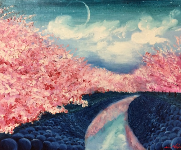 『桜』油絵 1枚目の画像