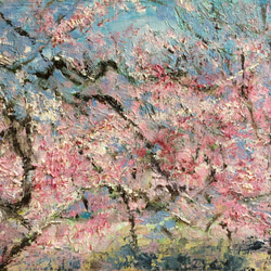 油絵 絵画 【大桜】 絵画 HR 通販 14354296｜Creema(クリーマ)