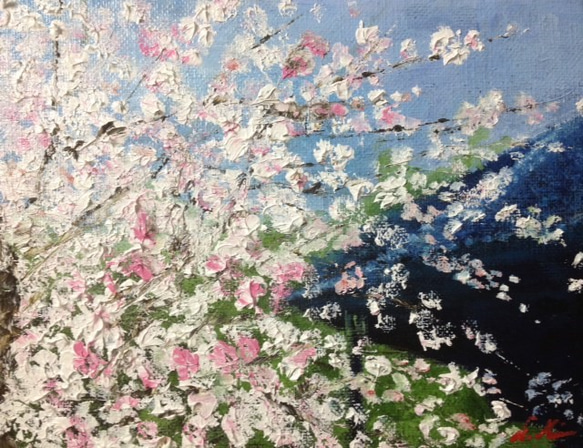 『桜』油絵 1枚目の画像