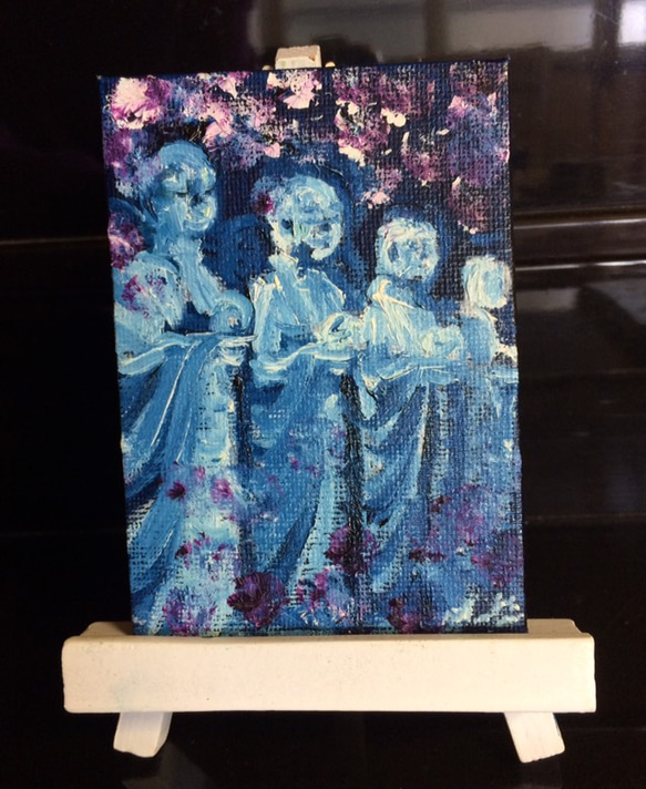 お地蔵さま(油絵)-公式中国2周年ボア・ハンコックプレイマットラバー