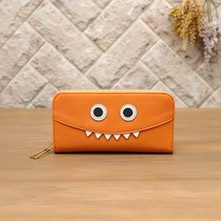 [橘色]想要向某人展示的怪物錢包/長錢包[怪物版本] 第1張的照片