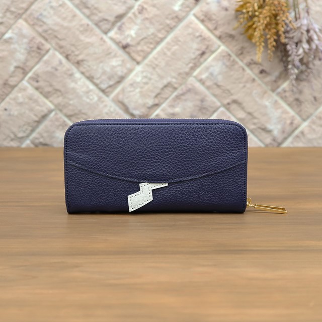 【ネイビー】思わず誰かに見せたくなるモンスター財布/長財布【モンスターver.】