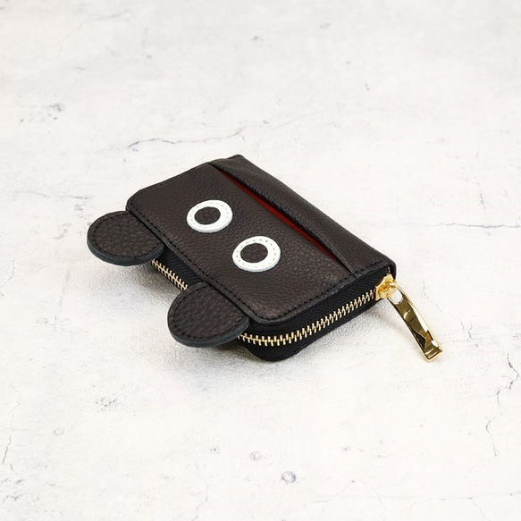 [黑色] Monster 多用包/迷你錢包/卡包，看似很難使用，但你會想要喜歡它 [Omimi ver.] 第3張的照片