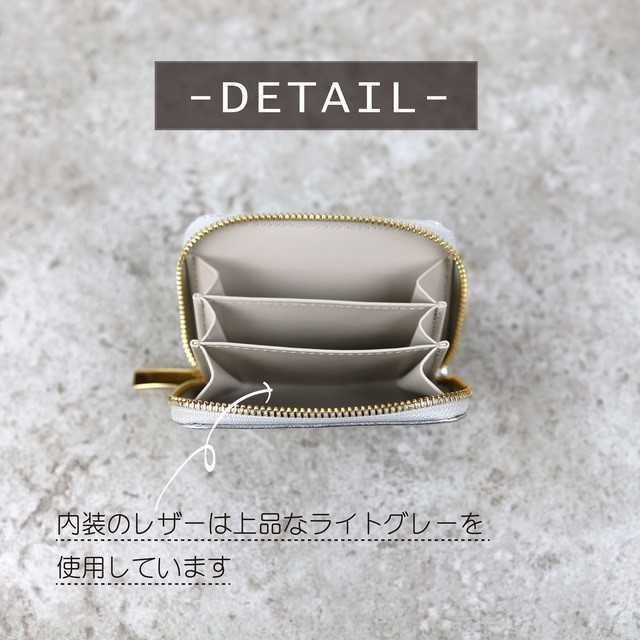 【ミラーゴールド】使いにくそうなのに愛用したくなるモンスターマルチケース/ミニ財布/カードケース【オミミver.】