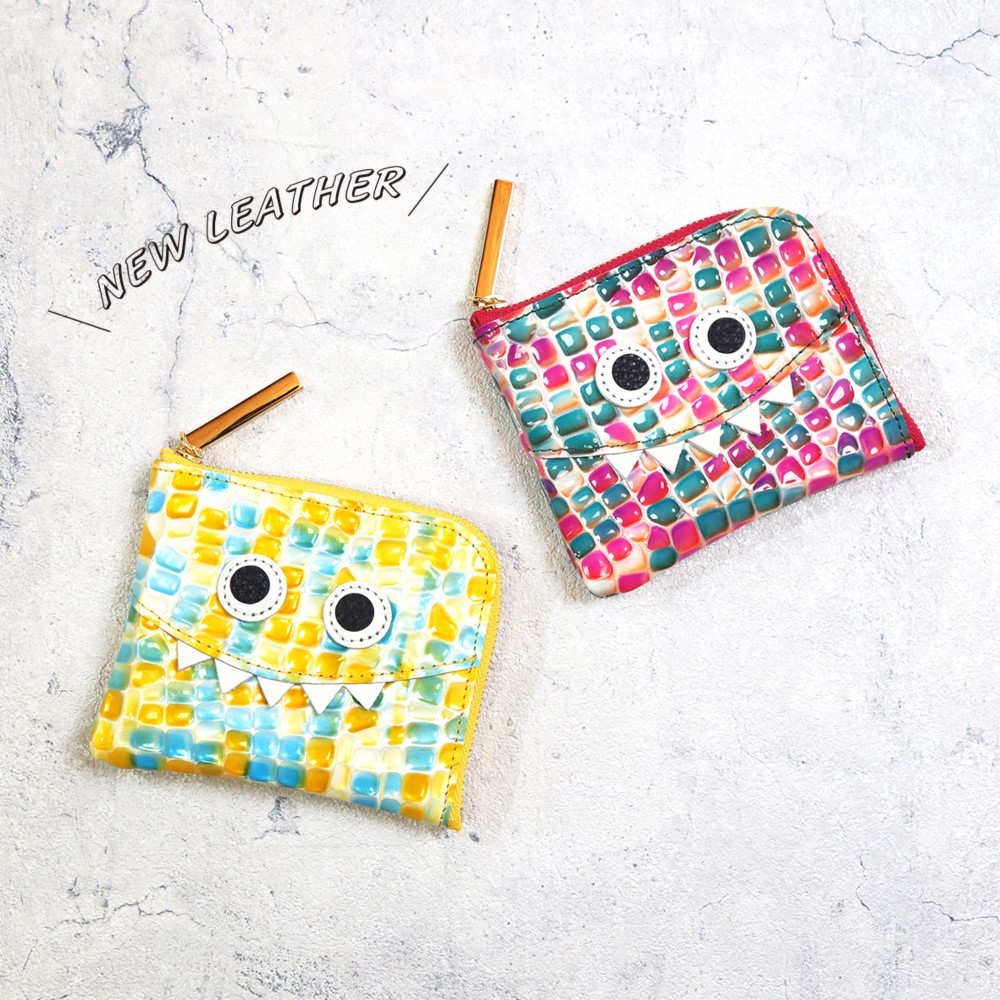 【キャンディモンスターmini/全3色】ジュエリーのように輝くキャンディ/思わず誰かに見せたくなるモンスターミニL字財布