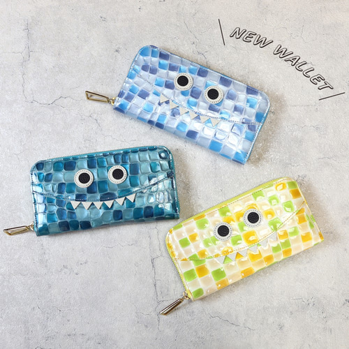 ステンド/モンスター長財布/全5色】ジュエリーのように輝くステンド 