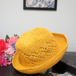 手編みは、広い漁師の帽子に沿って簡単に歩きます（日よけの帽子/小さい顔の効果/日焼け止め/大人） 4枚目の画像