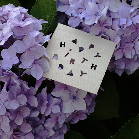 die-cut card 「Happy Birhday」/ 型抜きカード 「ハッピーバースデー」 6枚目の画像