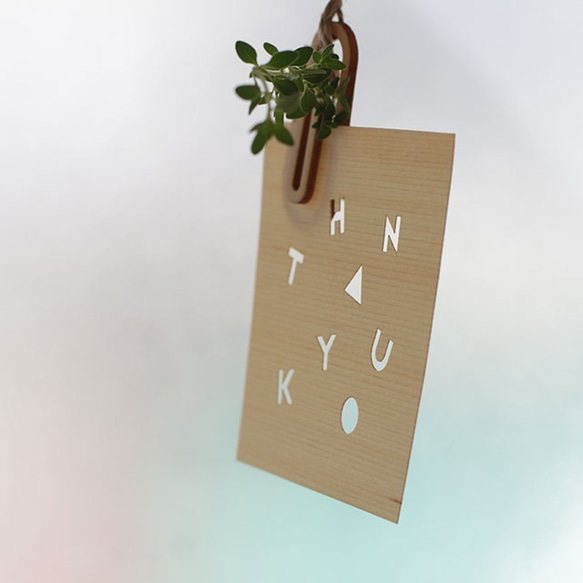 die-cut card 「Thank you」/  模切  卡 「謝謝」 第5張的照片