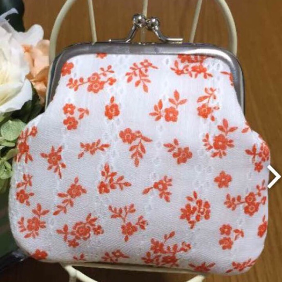 花柄がま口財布 2枚目の画像