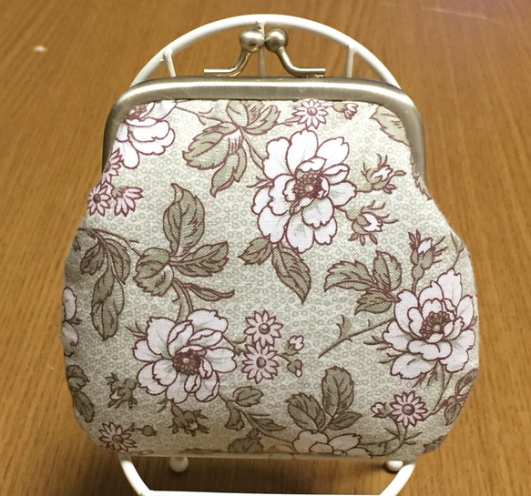 花柄がま口財布 2枚目の画像