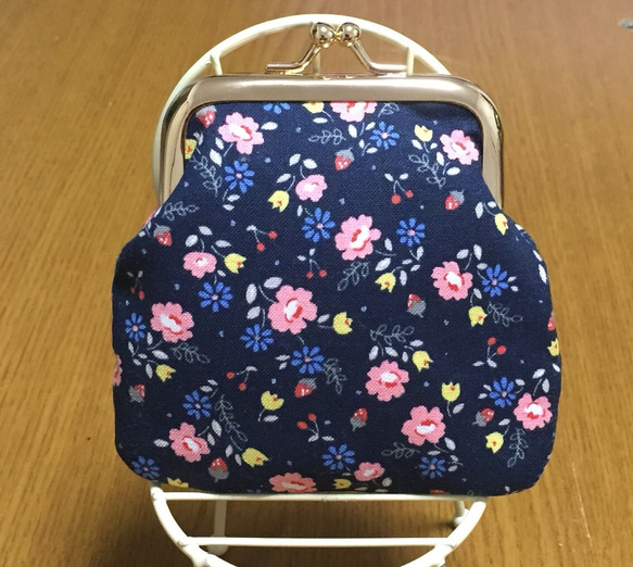 花柄がま口財布 2枚目の画像