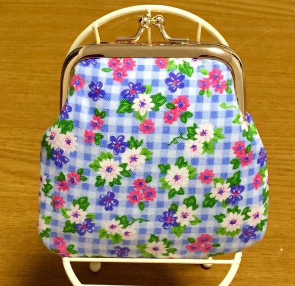 花柄がま口財布 2枚目の画像