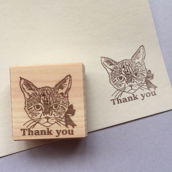 猫Thank youスタンプ 4枚目の画像