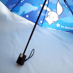 [アルミクロススカートウサギ]半自動折りたたみ傘、傘、パラソル - 夢飛行機 3枚目の画像