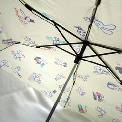 [鋁飾布裳兔]輕量隨身折傘、晴雨傘、陽傘-表情符號大集合 第4張的照片