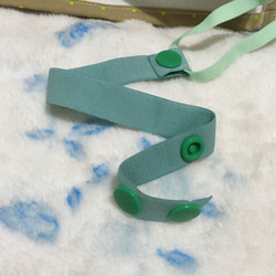 鋁飾布裳兔-口罩彈性延長帶 耳朵救星 葉綠色 第1張的照片