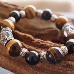 金運アップ！お守りに！ゴツいメンズブレスレット✩ ブレスレット e