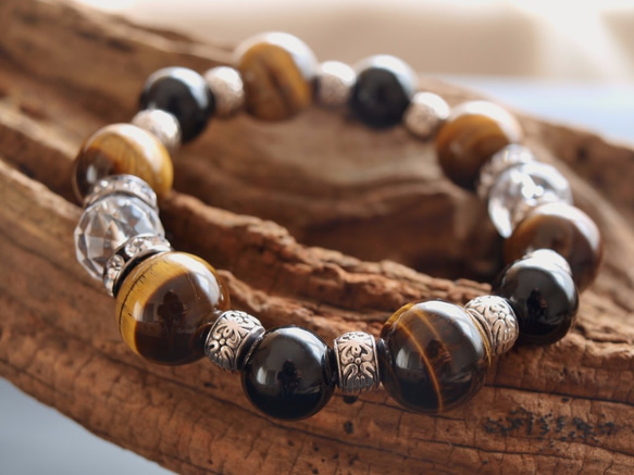 金運アップ！お守りに！ゴツいメンズブレスレット✩ ブレスレット e