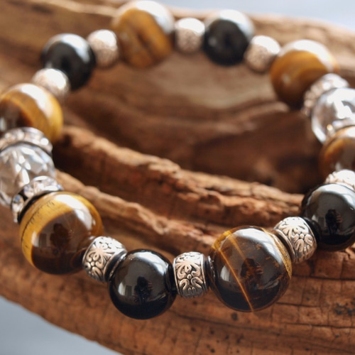 金運アップ！お守りに！ゴツいメンズブレスレット✩ ブレスレット e