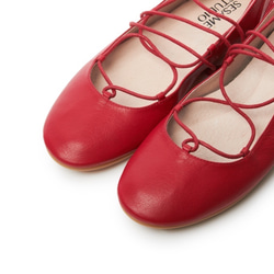 Dancing Woman- Leather Women Shoes-Chili Red 1枚目の画像