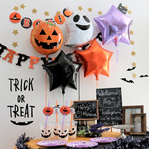 ハロウィン バルーン 風船 装飾 飾り オレンジ ブラック パーティー ポップ ハロウィンバルーン アーチ ハロウィン バルーンアーチ パーティー