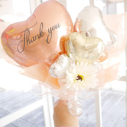 バルーンギフト ローズゴールド ブーケ 名入れ 母の日 結婚祝い 開店祝い バースデー バルーン ウェディング 花束 1枚目の画像