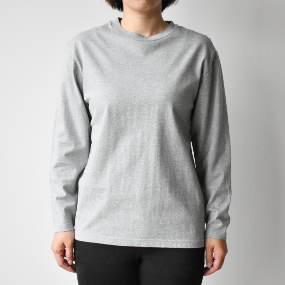 優しく肌に寄り添うシルクコーティングロングTシャツ〔SOT050〕