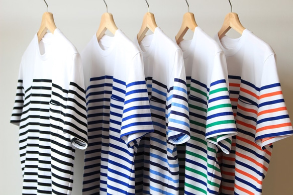 【メンズ】border short-sleeve shirts〔SOT15〕 3枚目の画像