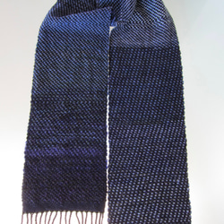 手織り リプシ織 マフラー  Handwoven AMAS1514 3枚目の画像