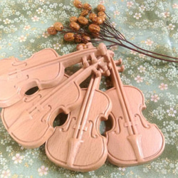 [木城工坊] 原木木作大提琴磁鐵 (古典音樂/ 樂器/ 文具用品) 第3張的照片
