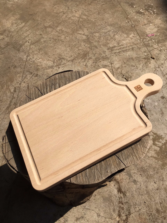 [木城工坊] 原木木作 廚房砧板 / 切板/ 托盤 (櫸木款) 第3張的照片