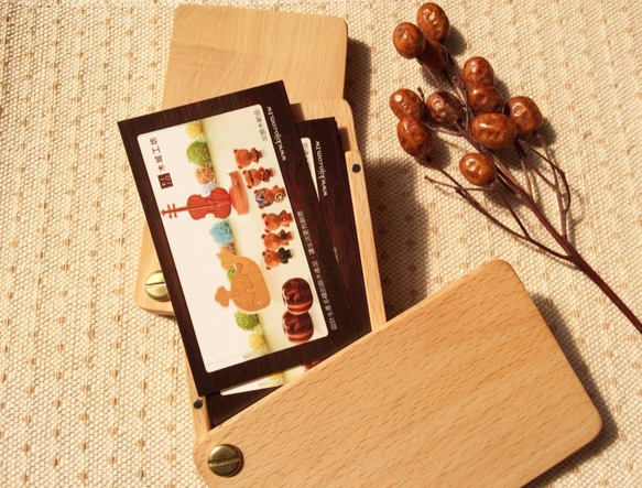 [木城工坊] 原木木作名片盒 - 基本款 第4張的照片