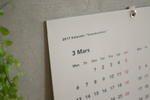 【始まり月ご指定可】Kalender “Sameksistens” A3/Norsk 4枚目の画像