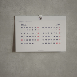 【始まり月ご指定可】Calendar “Coexistence” A4 2枚目の画像