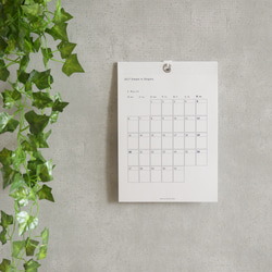 【始まり月ご指定可】Simple in Shigons A4 縦型/Calendar 1枚目の画像
