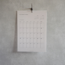 【始まり月ご指定可】Schedule in Shigons A3 縦型/Calendar 2枚目の画像