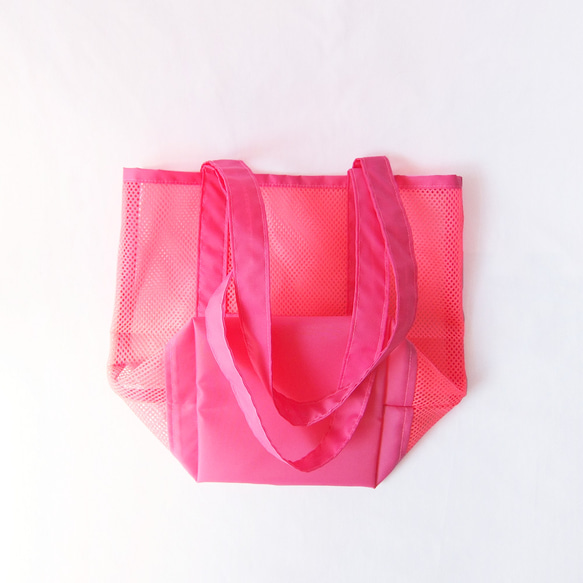 環保袋子袋網袋（粉紅色） 第4張的照片