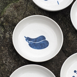 小さな丸い皿シリーズ - ソースの小さい皿、デザート皿、小青と白の磁器Caidie 3枚目の画像