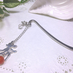 しおり　ブックマーカー❁シンクオブミー(みもざオレンジ) 桜のしおりK (SKG011) 金の栞シリーズ 24K表面加工 金属製