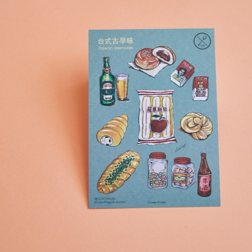 台湾フレーバーポストカード6をグループに ポストカード OUNCE