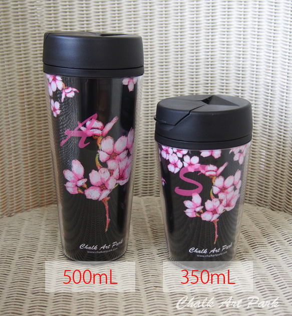 【イニシャル&名前】タンブラー_ドーナツ500mL　※2個セット商品です。 5枚目の画像