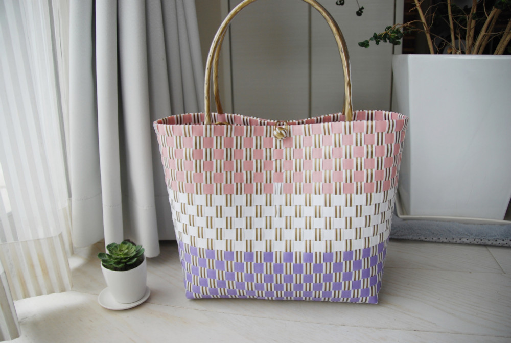 桜色トリコロール（淡ピンク・薄紫）～Mサイズ～